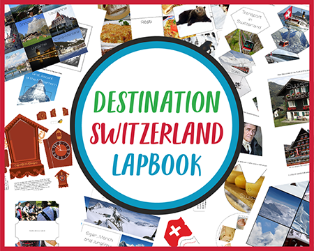 Destination Switzerland Lapbook CASE OF ADVENTURE