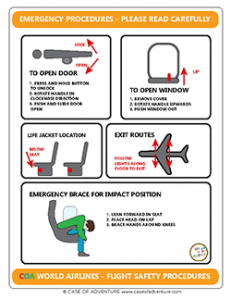 Emergency procedures card