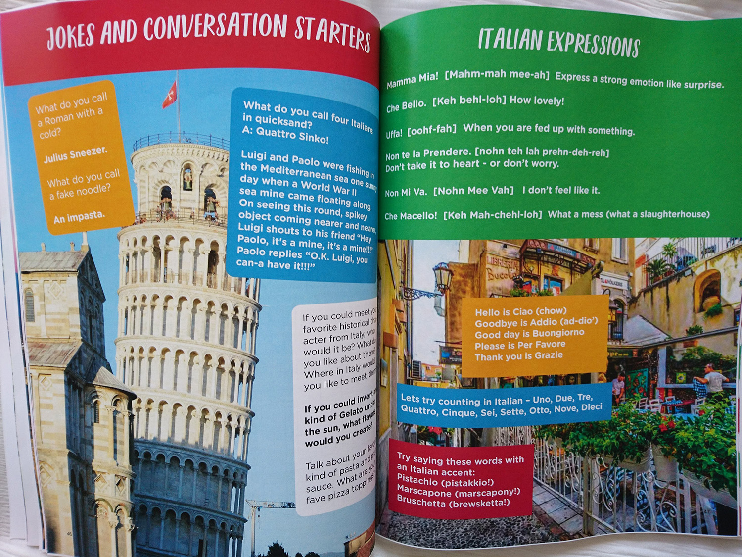 ITALY ADVENTURE: printed 56pg full-color activity book plus 112pg novel -  Case of Adventure