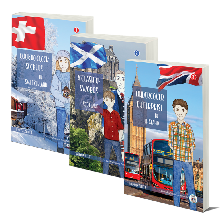 Books 1, 2, and 3 - Switzerland, Scotland and England Novel Combo